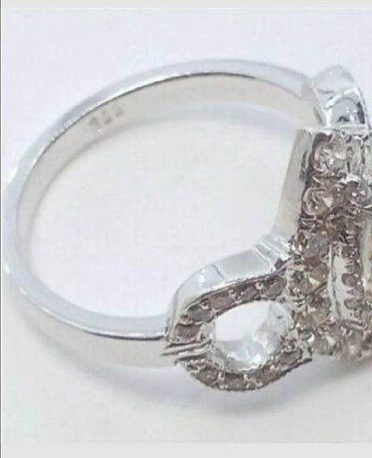 1.55ct Handmade 14kt White Gold Diamond Ring