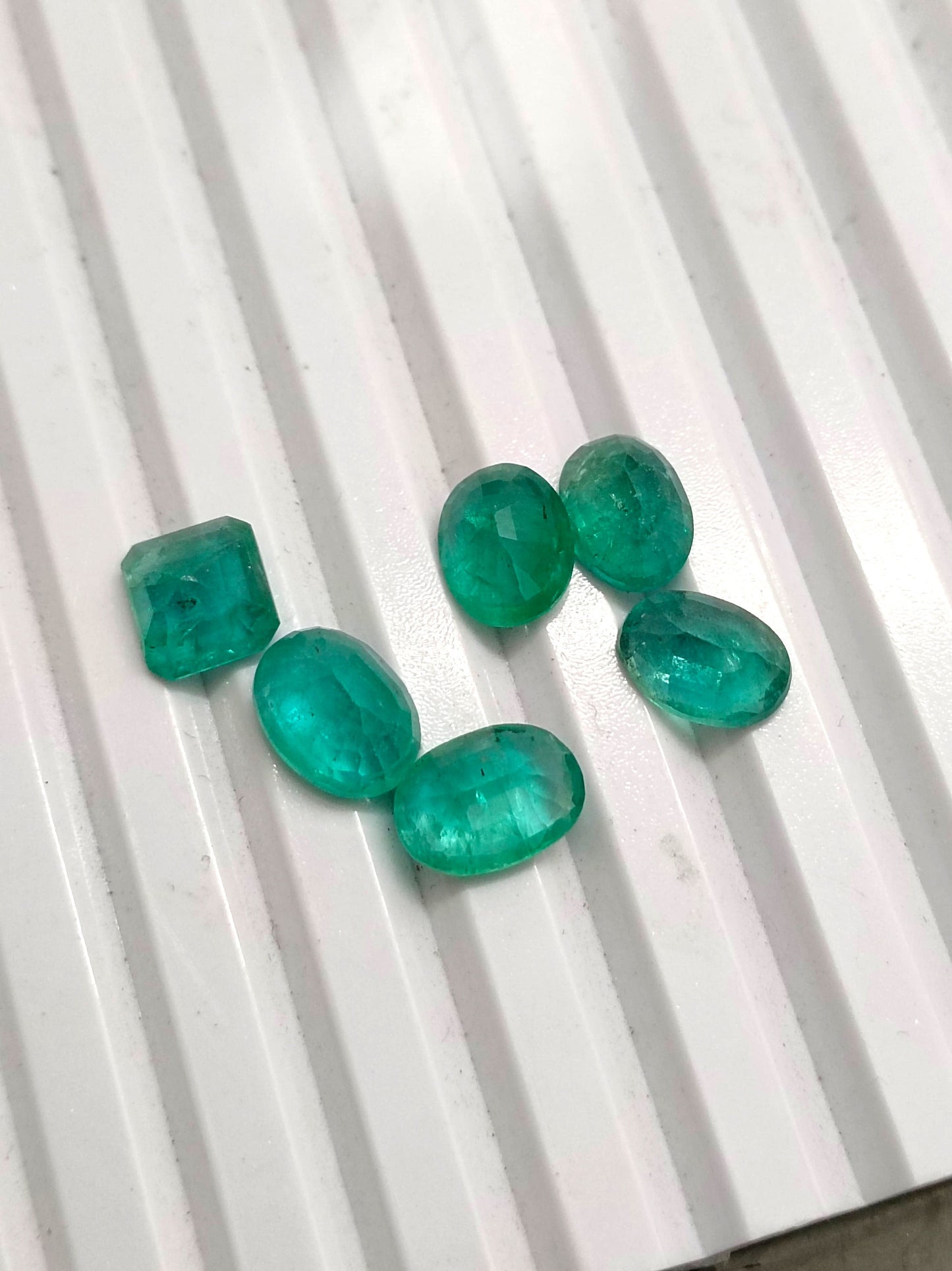 8.38ct Zambian Emerald Lot, 100% Natural Gems