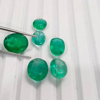 6.65ct Zambian Emerald Parcel, 100% Natural Gems