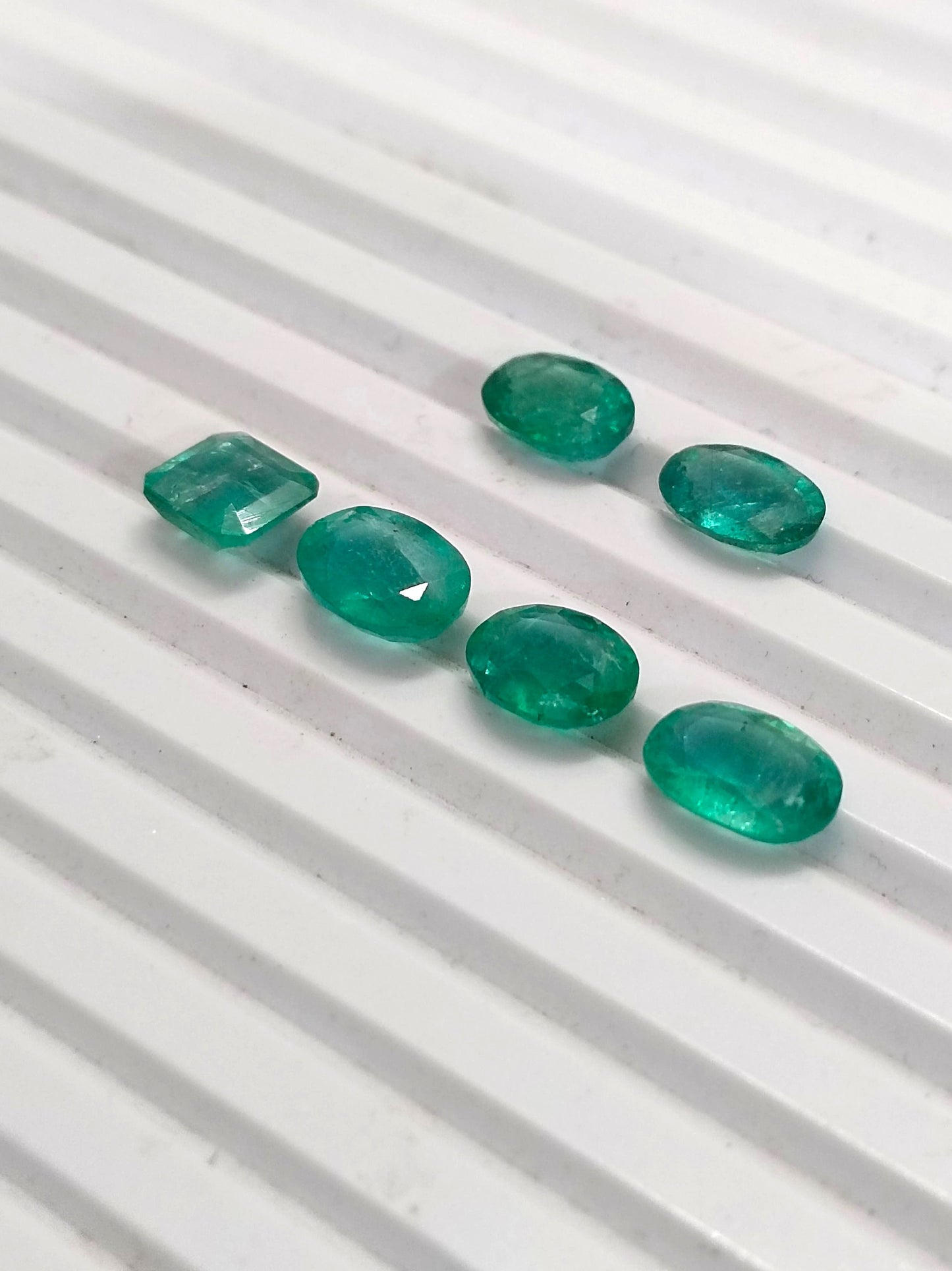 8.38ct Zambian Emerald Lot, 100% Natural Gems