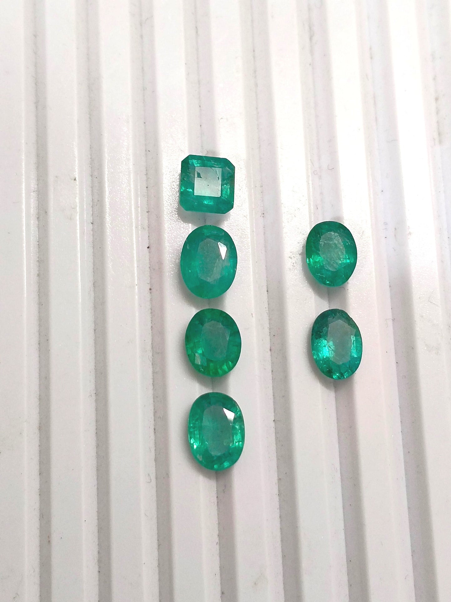 8.38ct Zambian Emerald Lot, 100% Natural Gems