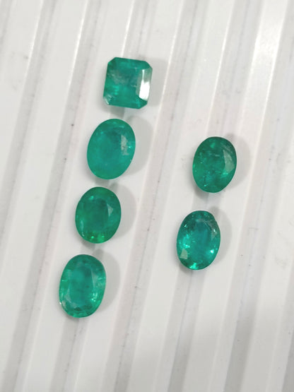 8.38ct Zambian Emerald Lot, 100% Natural Gems