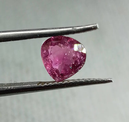 1.29ct Rubellite Tourmaline, 100% Natural Untreated Gem.