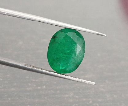 GSI Certified 4.18ct Deep  Green Swat Emerald, 100% Natural Gemstone