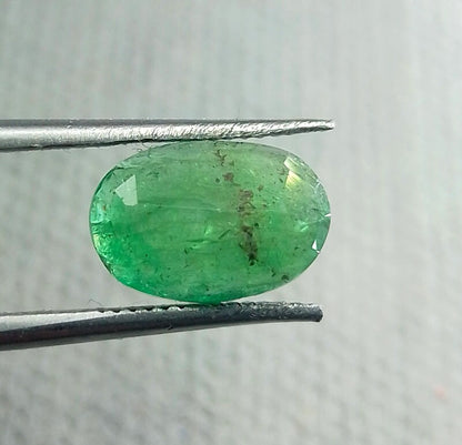 3.45ct Grass Green Emerald, 100% Natural Gem