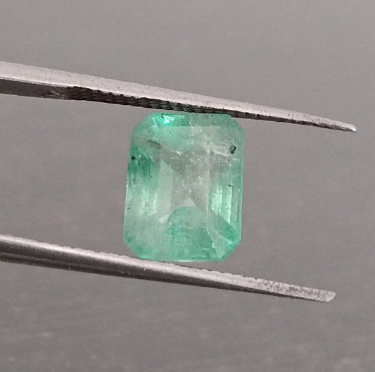 GSI Certified 2.43ct  Ethiopian Emerald, 100% Natural Gem