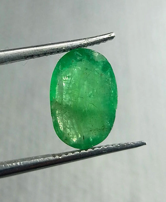 3.45ct Grass Green Emerald, 100% Natural Gem