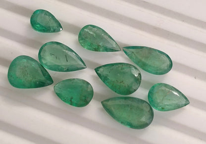 13.45ct Zambian Emerald Lot, 100% Natural Gems