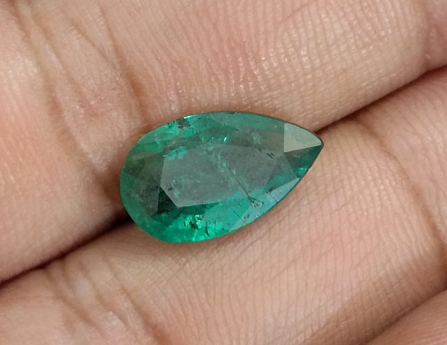 GSI Certified 3.13ct Deep Green Zambian Emerald, 100% Natural Earthmined Gem