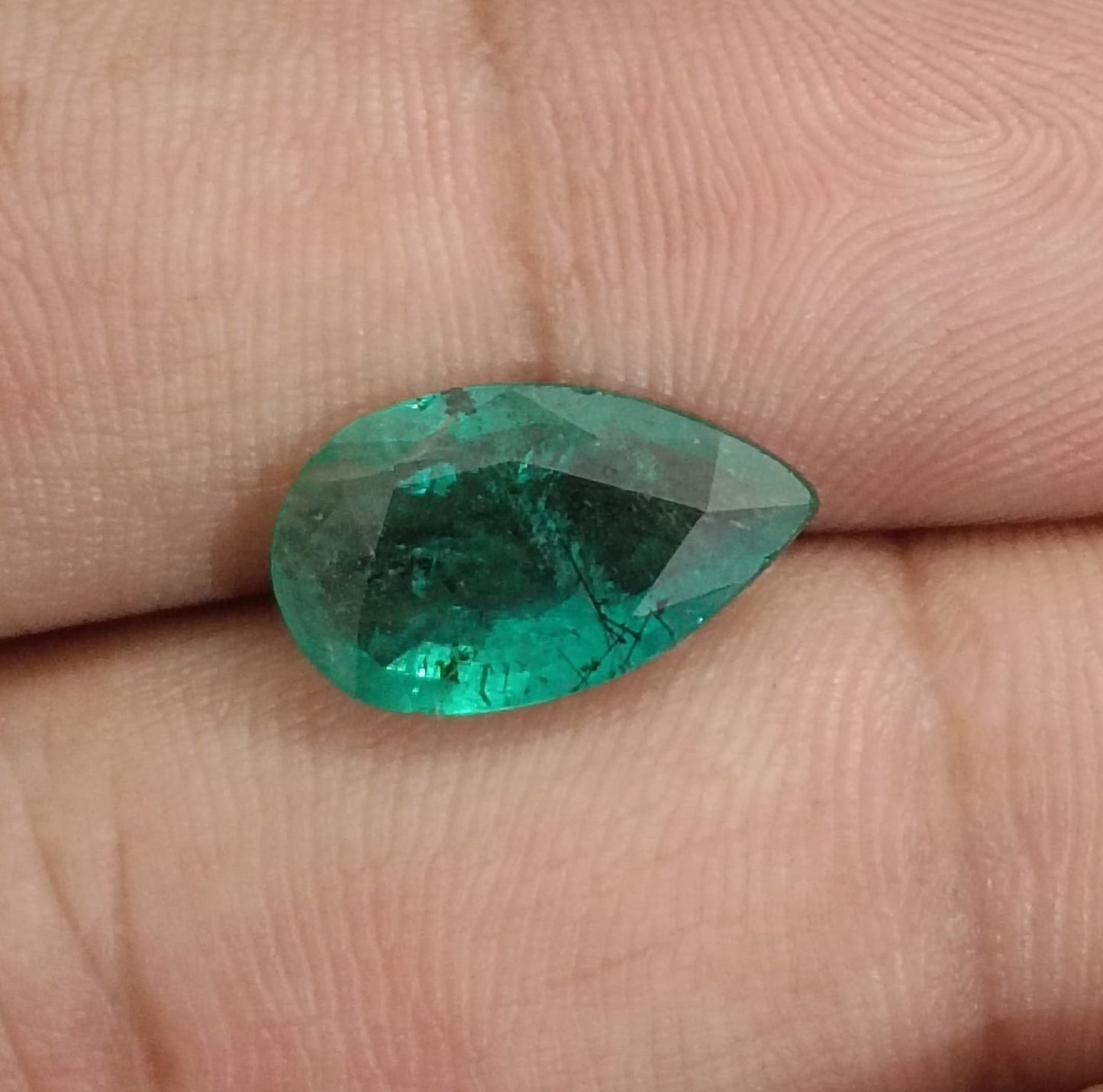 GSI Certified 3.13ct Deep Green Zambian Emerald, 100% Natural Earthmined Gem