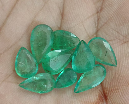 13.45ct Zambian Emerald Lot, 100% Natural Gems