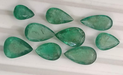 13.45ct Zambian Emerald Lot, 100% Natural Gems