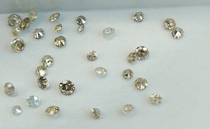 1.34ct faint to Fancy light Color natural untreated Diamond Parcel.