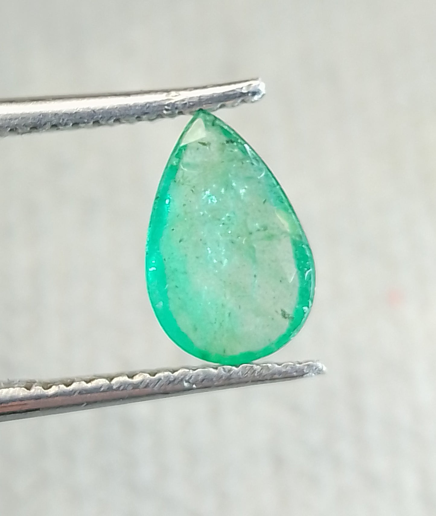 1.25ct Neon Green  Zambian Emerald, 100% Natural Gem