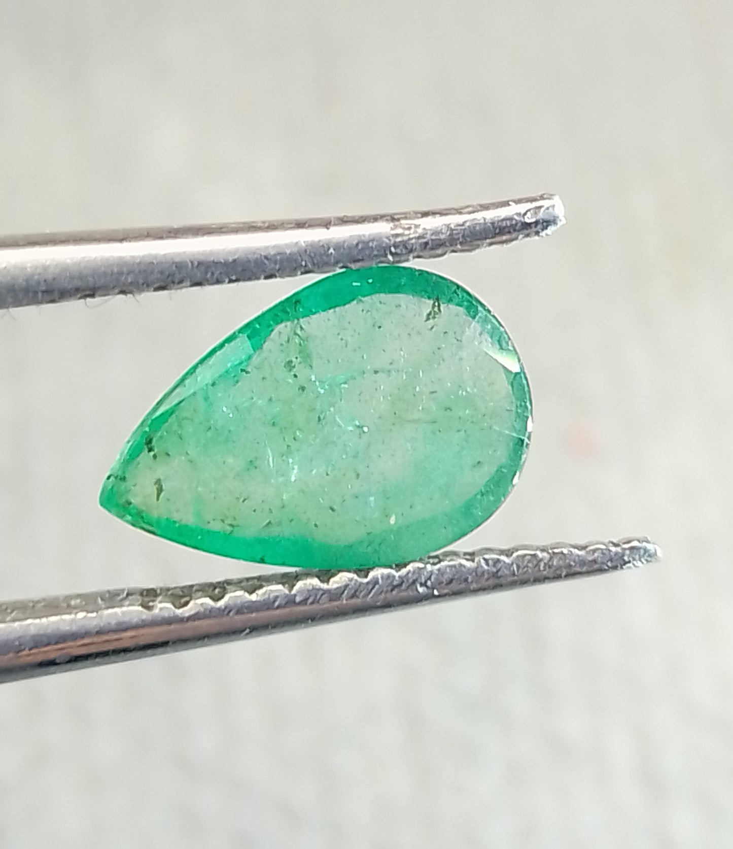 1.25ct Neon Green  Zambian Emerald, 100% Natural Gem