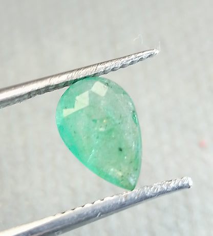 1.25ct Neon Green  Zambian Emerald, 100% Natural Gem