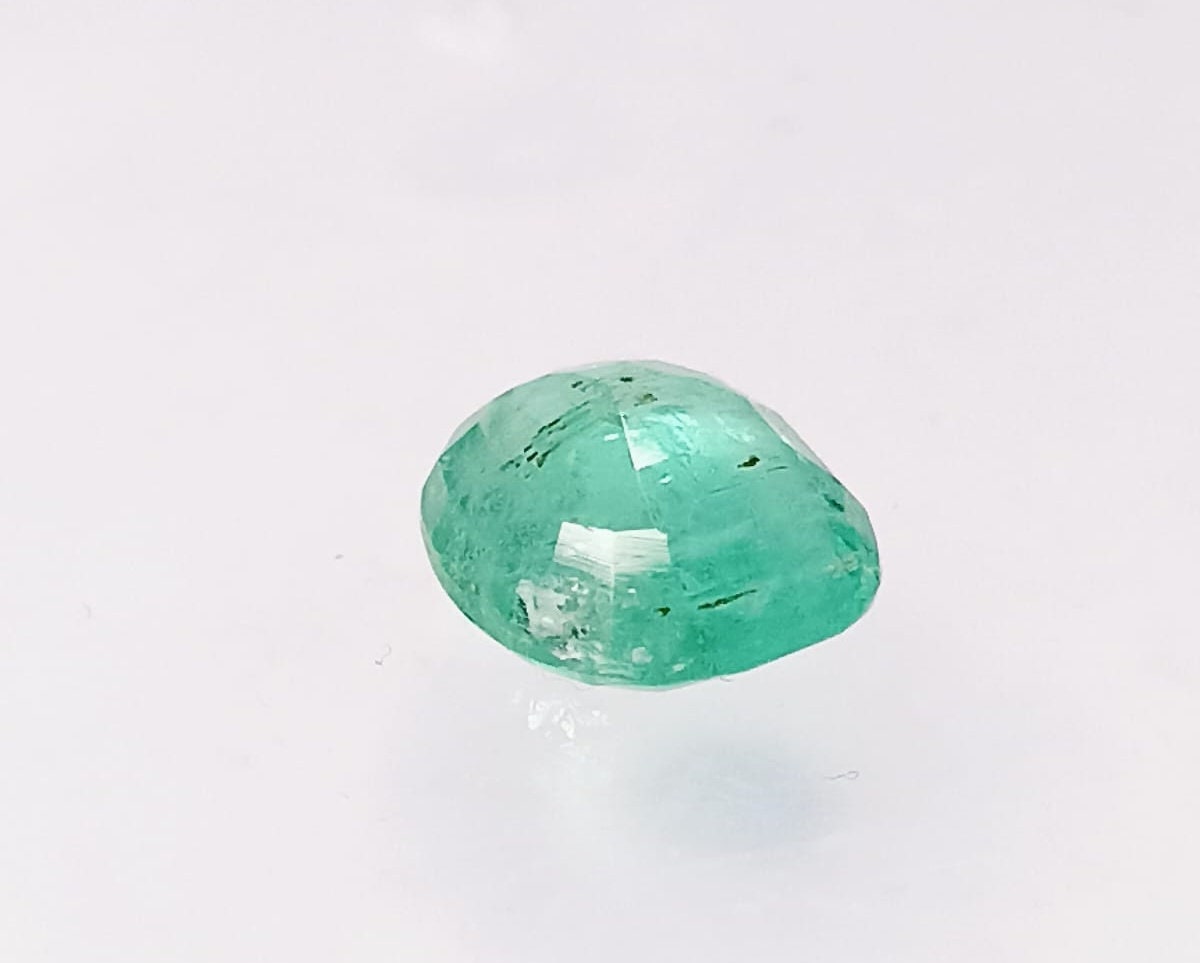 3.80ct Neon Green Cushion Cut Ethiopian Emerald, 100% Natural Earth Mined Gemstone