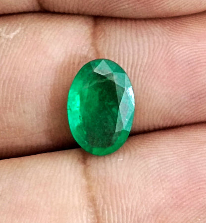 GSI Certified 2.97ct Vivid Green Swat Emerald, 100% Natural Gemstone