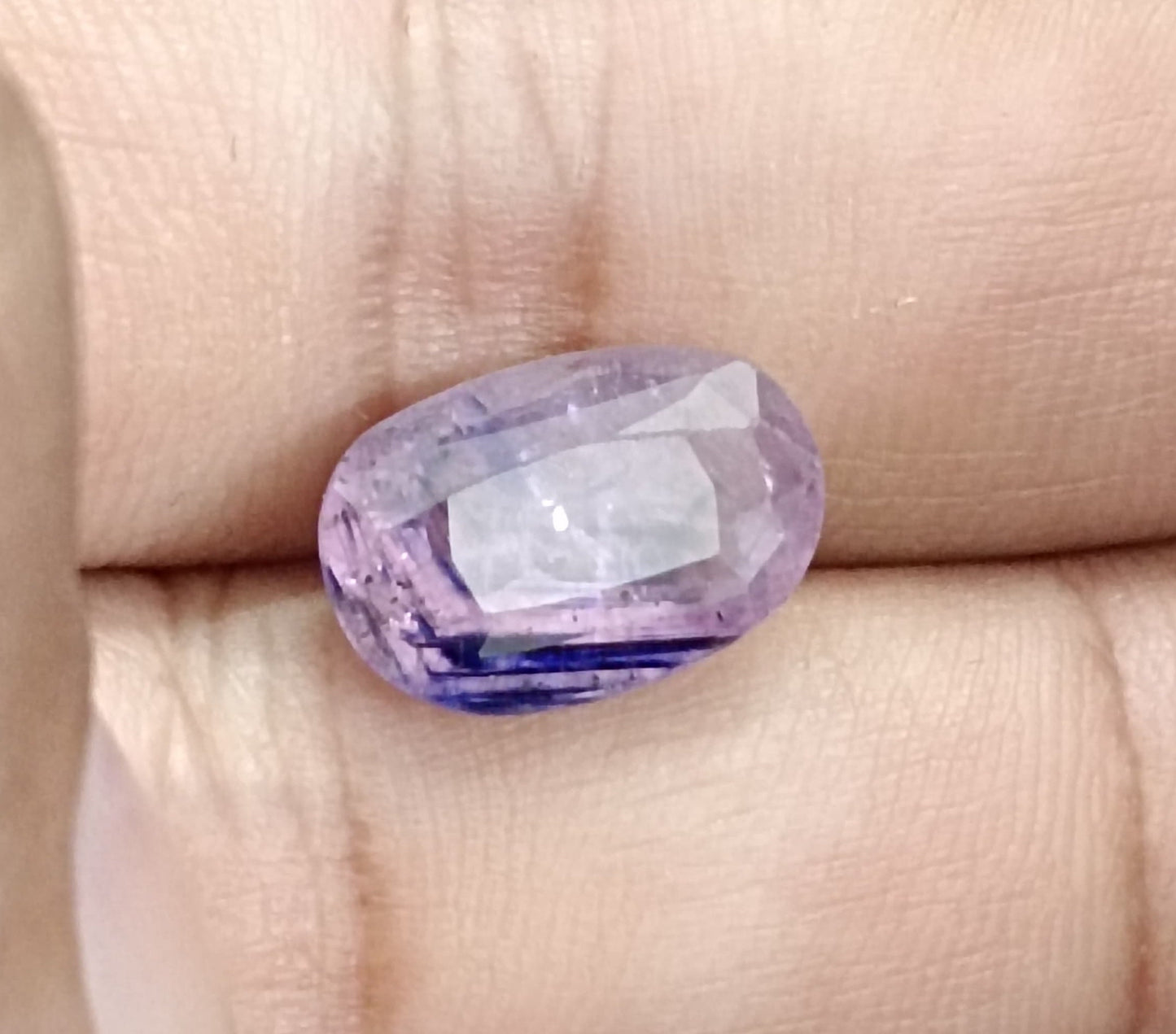 6.54ct  Certified Purple Blue Ceylon Sapphire, 100% Natural Earth Mined untreated Gemstone