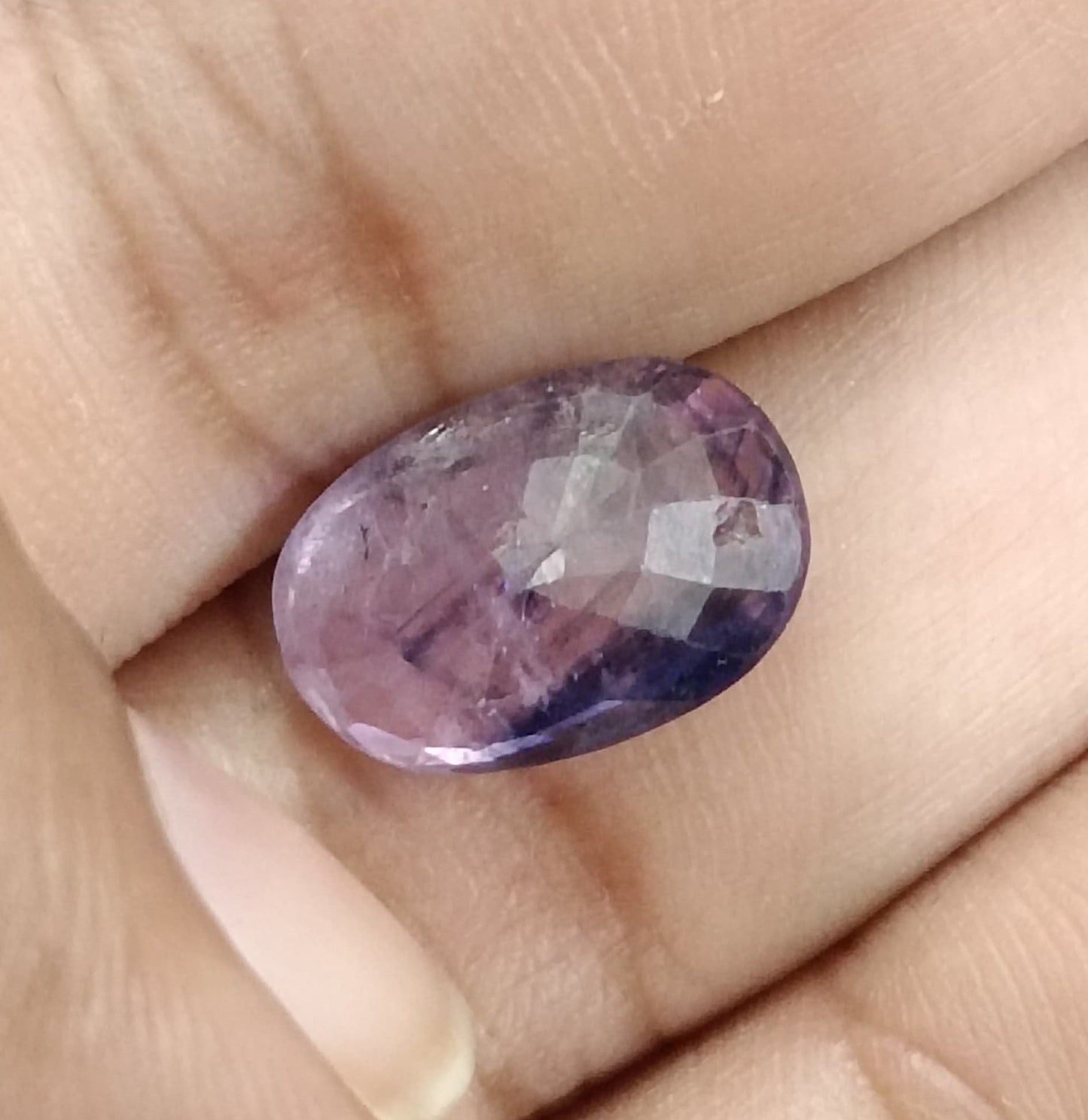 6.54ct  Certified Purple Blue Ceylon Sapphire, 100% Natural Earth Mined untreated Gemstone