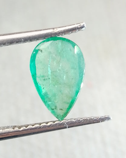 1.25ct Neon Green  Zambian Emerald, 100% Natural Gem