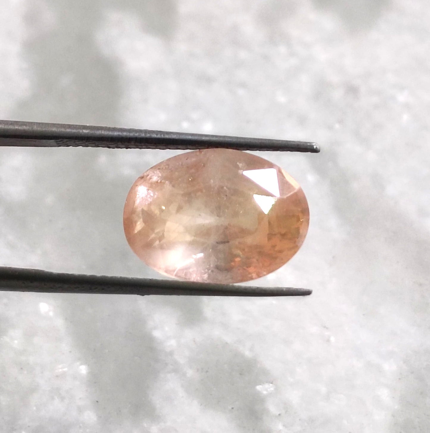 6.44ct Rare Certified  Padparadscha Oval Cut Ceylon Sapphire, 100% Natural Earth Mined untreated Gemstone