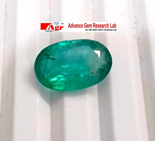 3.40ct Certified Zambian Emerald, 100% Natural Gem