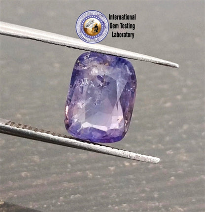 2.76ct Certified Blue Ceylon Sapphire, 100% Natural untreated Gem