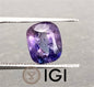 2.90ct IGI Certified Beautiful Bi-Color Blue-Purple Ceylon Sapphire, 100% Natural Earth Mined untreated Gemstone