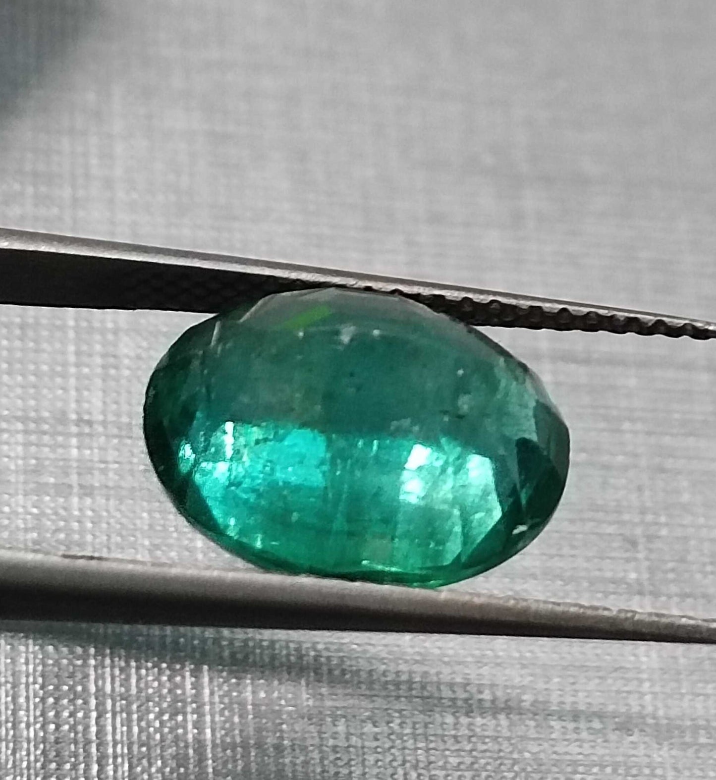 4.84ct Deep Sea Green Zambian Emerald, 100% Natural Gem