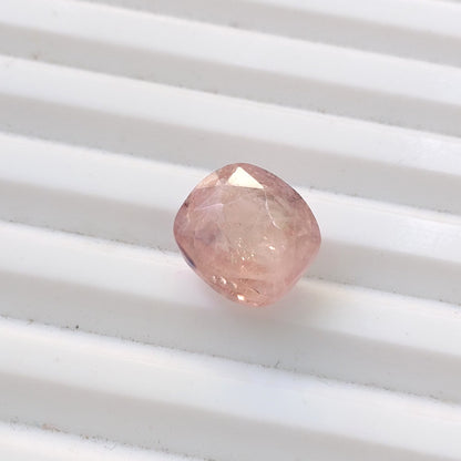 IGI Certified 5.44ct  Padparadscha Cushion Cut Ceylon Sapphire, 100% Natural Earth Mined untreated Gemstone