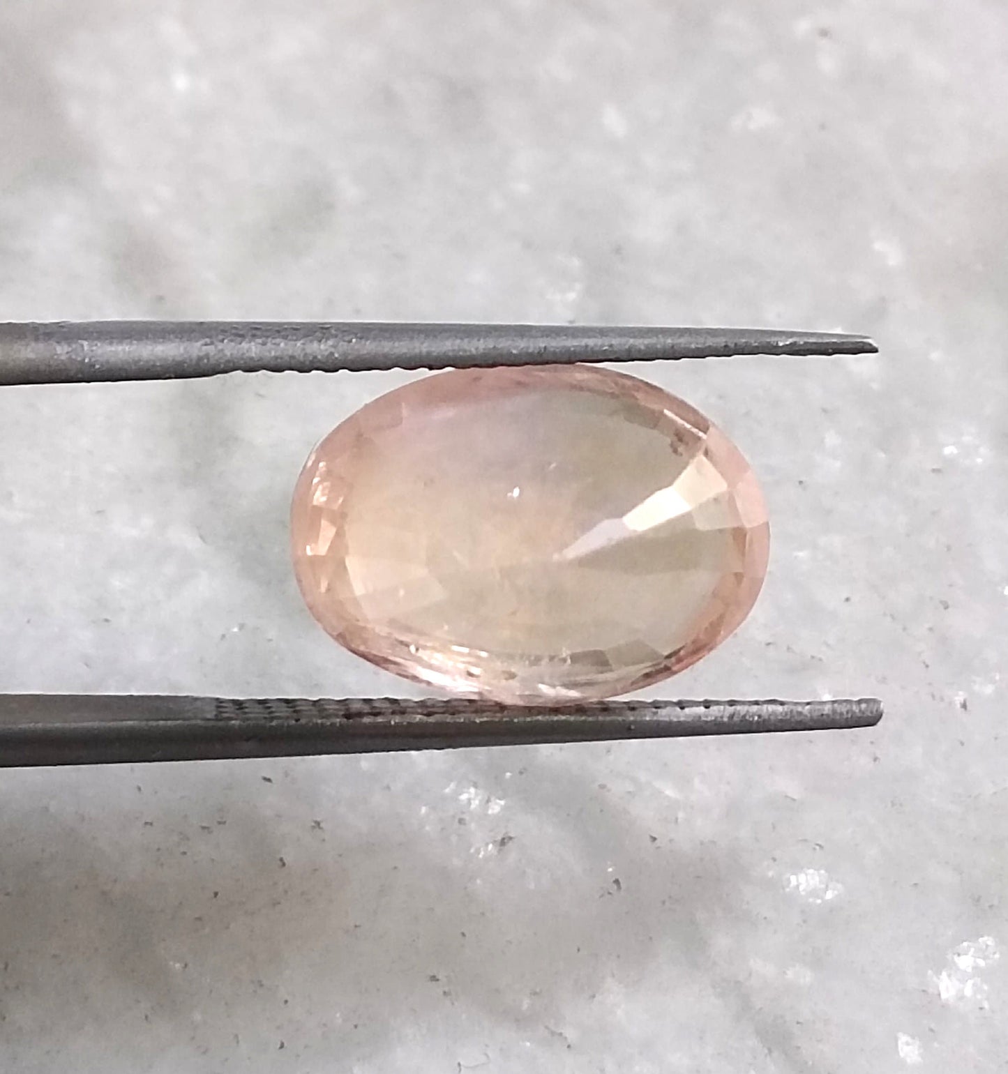 6.44ct Rare Certified  Padparadscha Oval Cut Ceylon Sapphire, 100% Natural Earth Mined untreated Gemstone