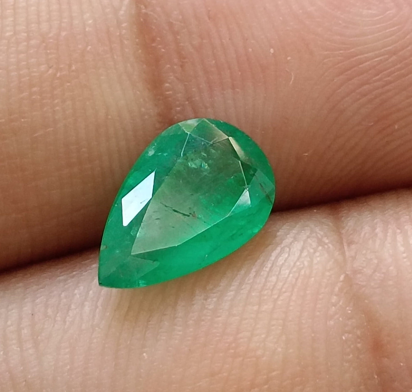 1.77ct Velvet Green Zambian Emerald , 100% Natural Earth Mined Gem.