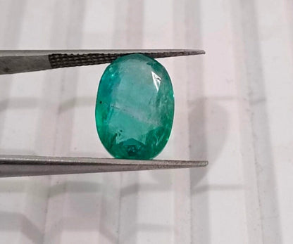 3.40ct Certified Zambian Emerald, 100% Natural Gem