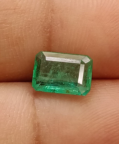 1.80ct Velvet Green Zambian Emerald , 100% Natural Earth Mined Gem.