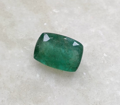 1.95ct Medium Deep Green Zambian Emerald , 100% Natural Earth Mined Gem.