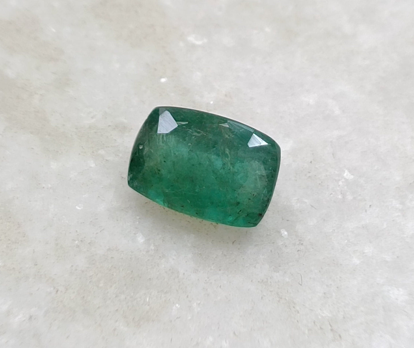 1.95ct Medium Deep Green Zambian Emerald , 100% Natural Earth Mined Gem.