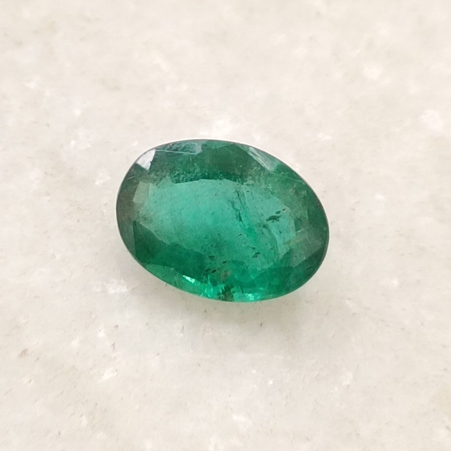 1.64ct Intense Green Zambian Emerald , 100% Natural Earth Mined Gem.