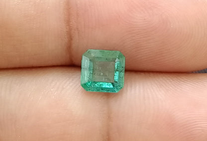 1.45ct Intense Green Zambian Emerald , 100% Natural Earth Mined Gem.