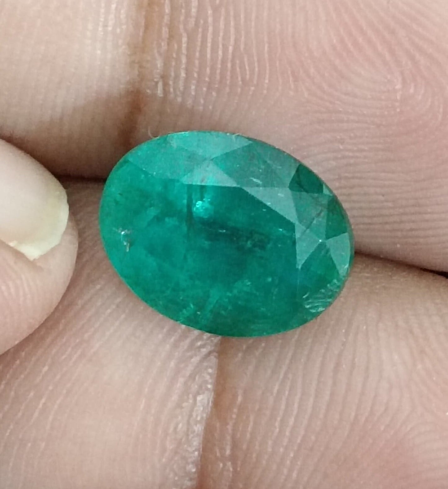 4.84ct Deep Sea Green Zambian Emerald, 100% Natural Gem