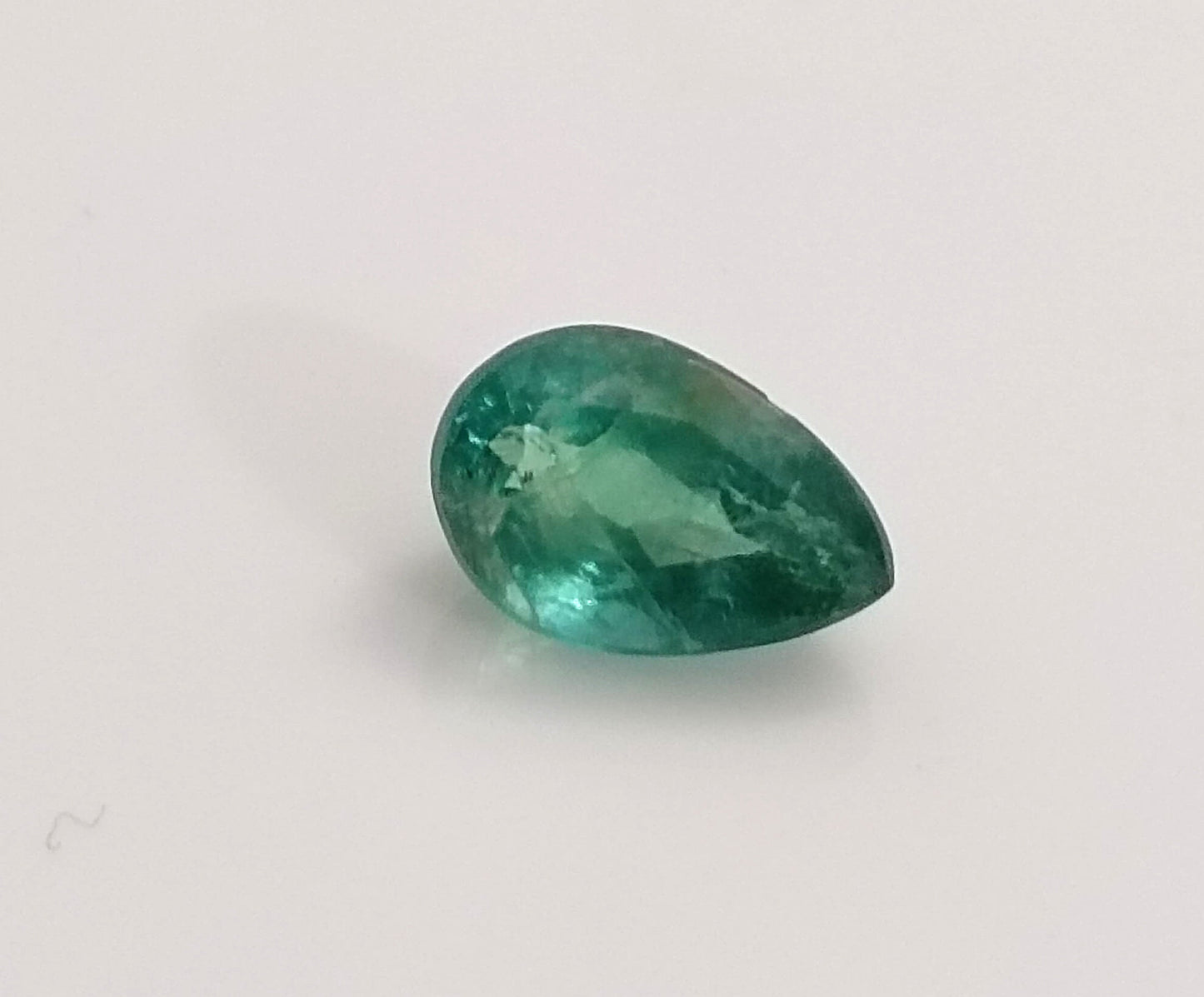 2.20ct Bluish Golden Green Zambian Emerald , 100% Natural Earth Mined Gem.