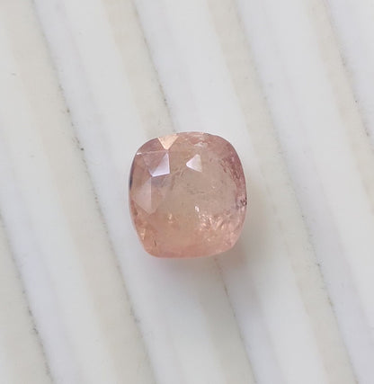 IGI Certified 5.44ct  Padparadscha Cushion Cut Ceylon Sapphire, 100% Natural Earth Mined untreated Gemstone