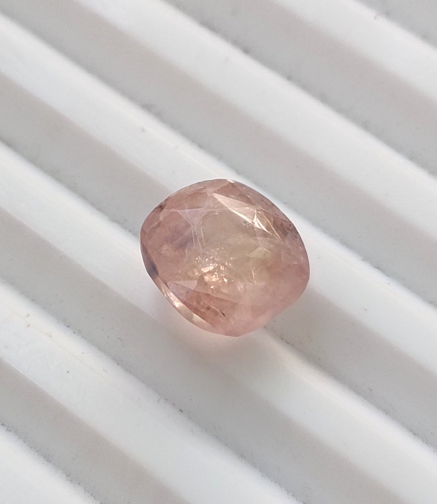 IGI Certified 5.44ct  Padparadscha Cushion Cut Ceylon Sapphire, 100% Natural Earth Mined untreated Gemstone