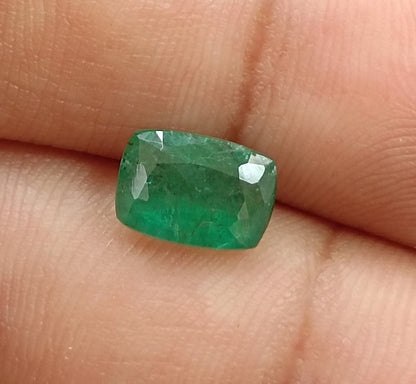 1.95ct Medium Deep Green Zambian Emerald , 100% Natural Earth Mined Gem.