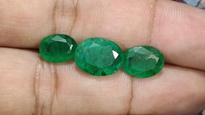 10.09ct  Vivid Green Emerald Parcel, 100% Natural Gems