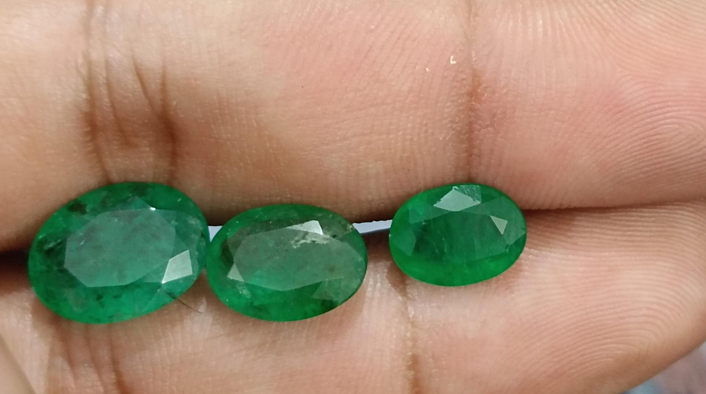 10.09ct  Vivid Green Emerald Parcel, 100% Natural Gems