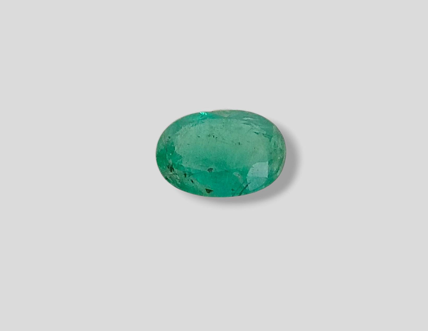 3.39ct Velvet Green Zambian Emerald , 100% Natural Earth Mined Gemstone.