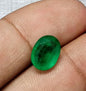 GSI Certified 3.25ct Velvet Green Swat Emerald , 100% Natural Earth Mined Gemstone