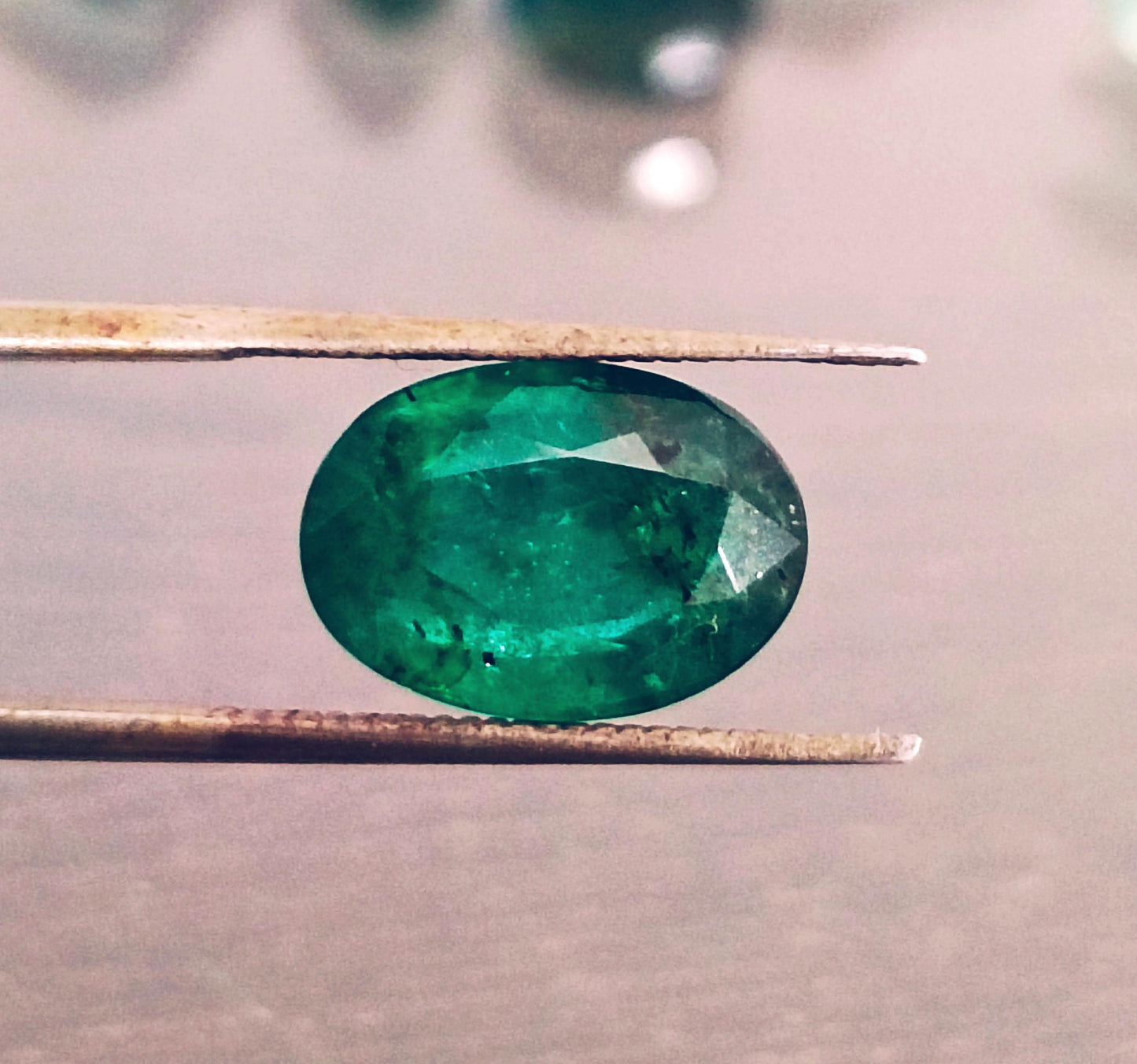 GSI Certified 3.30ct Deep Vibrant Green Zambian Emerald, 100% Natural Gemstone