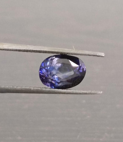 GSI Certified 1.58ct Deep Blue Ceylon Sapphire, 100% Natural Untreated Gemstone